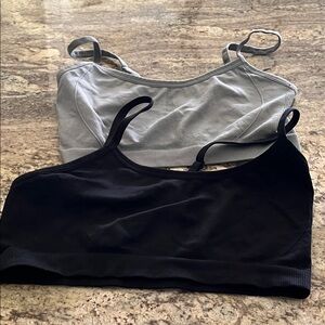 Girls Black and Gray bra Intimates Set medium set of two